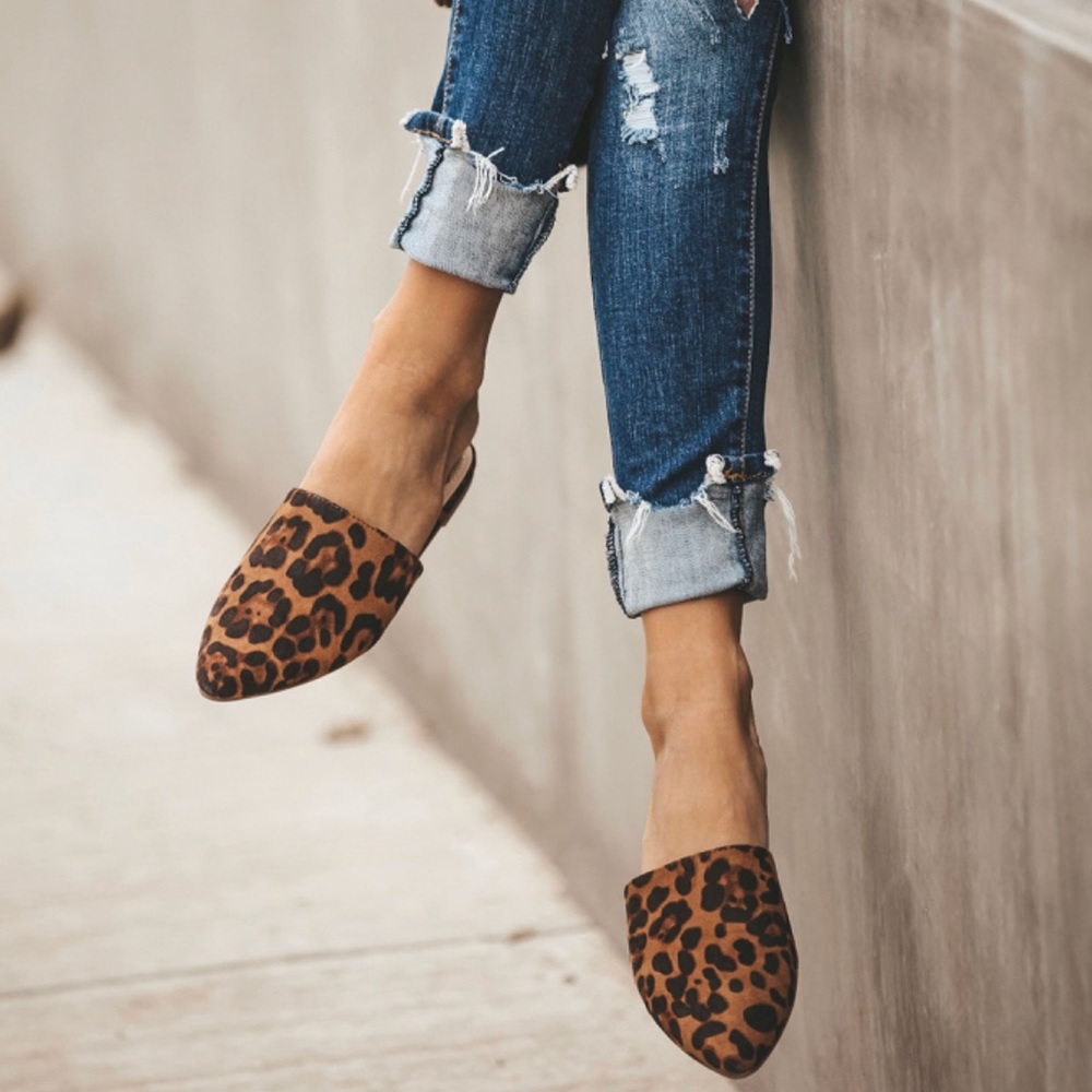 Cute Leopard Mules - Picture 7 of 8